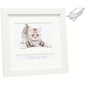 Portafoto con dedica "I love my cat"