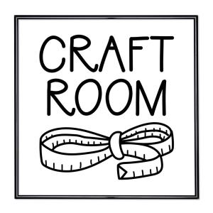Scritta incorniciata Craft Room