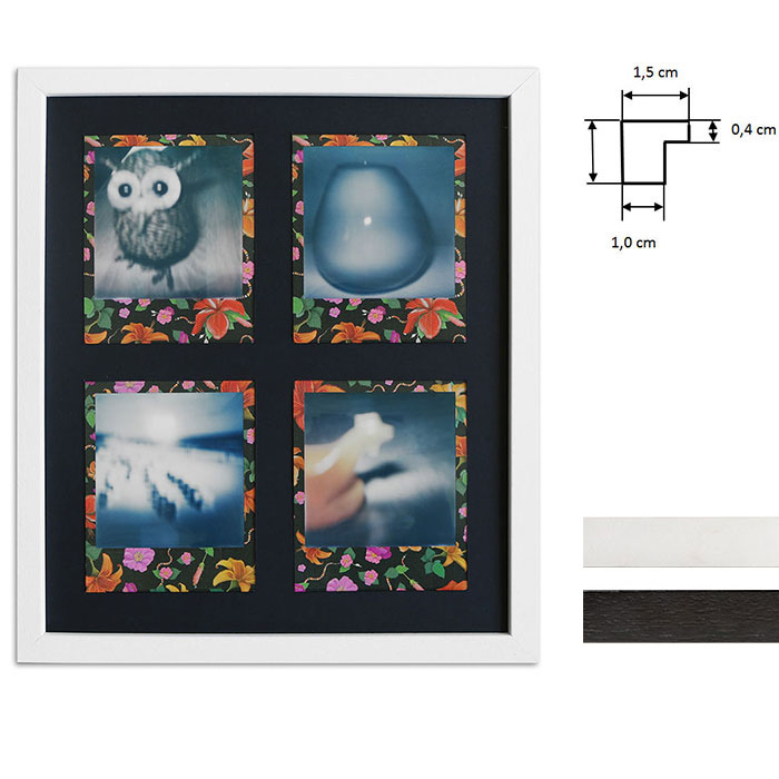 Portafoto multiplo per 4 foto istantanee Polaroid 600 