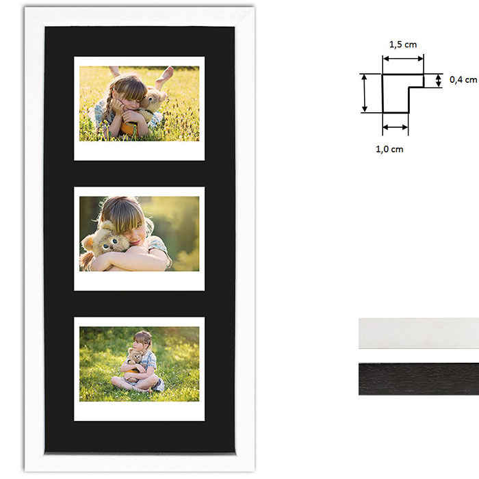 Portafoto multiplo per 3 foto istantanee Instax Wide 