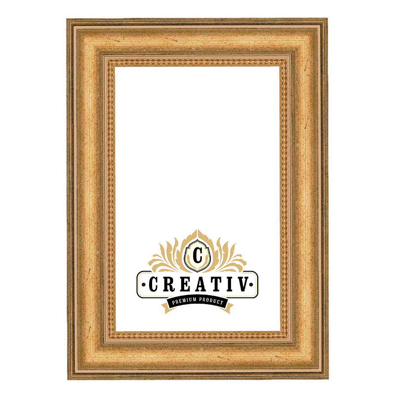Cornice barocca "Crotone" 60x70 cm | oro invecchiato | Vetro standard