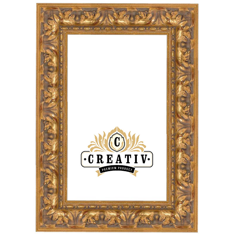 Cornice barocca "Perugia" 84,1x118,9 cm (A0) | oro invecchiato | vetro in acrilico antiriflesso e protezione UV 100