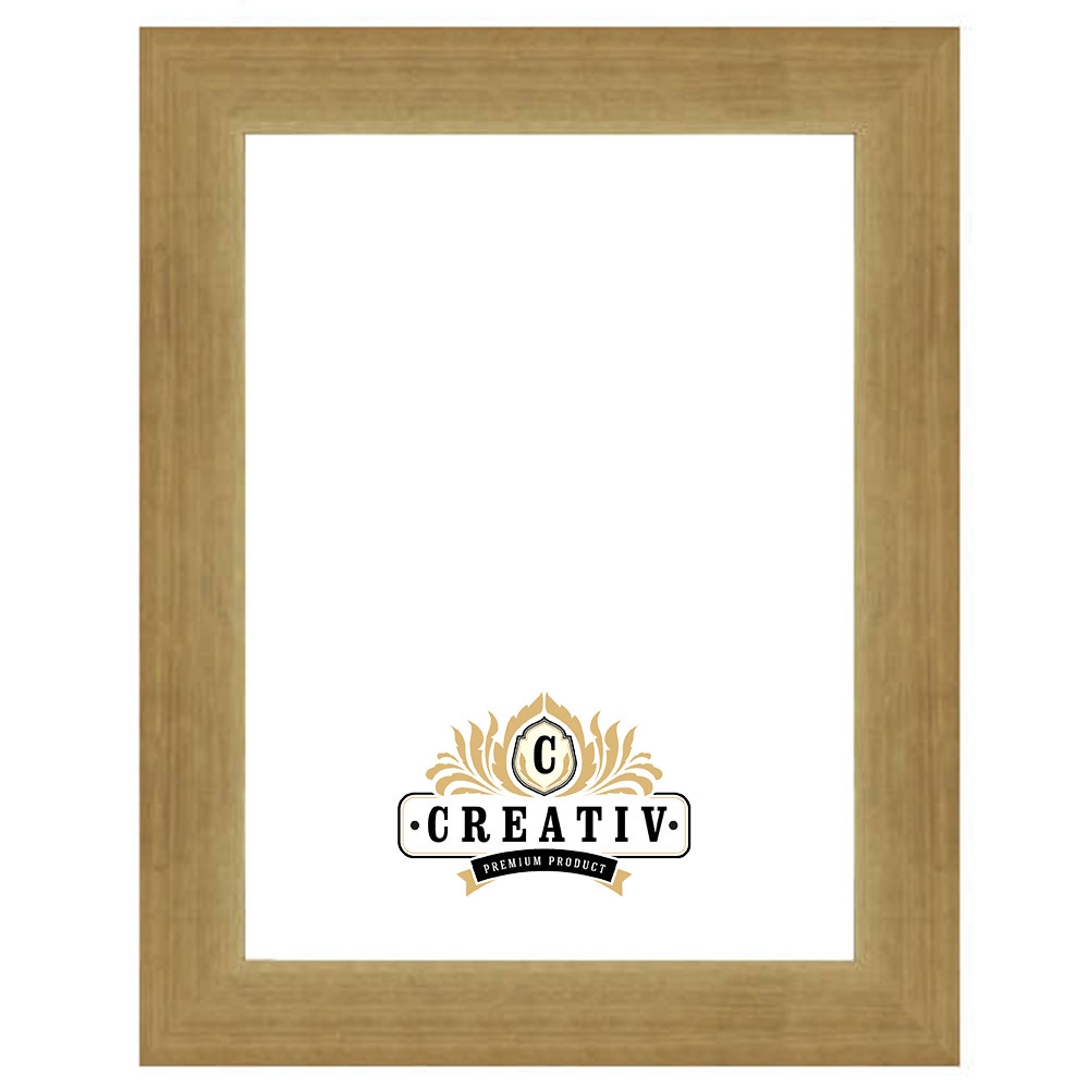 Creativ Cornice in legno Fumaria 50x50 cm - dorato - Vetro standard