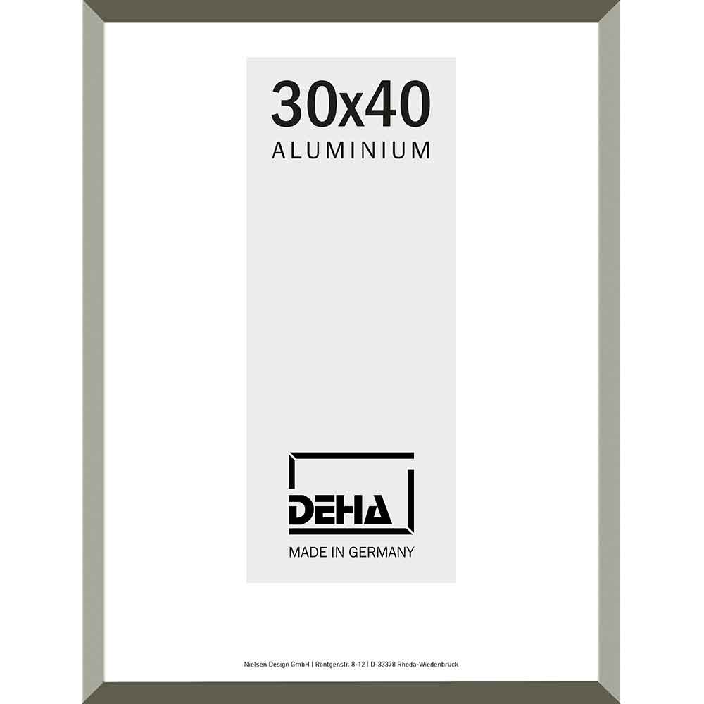 Cornice in alluminio Wega 60x70 cm | Grigio contrasto | vetro artificiale