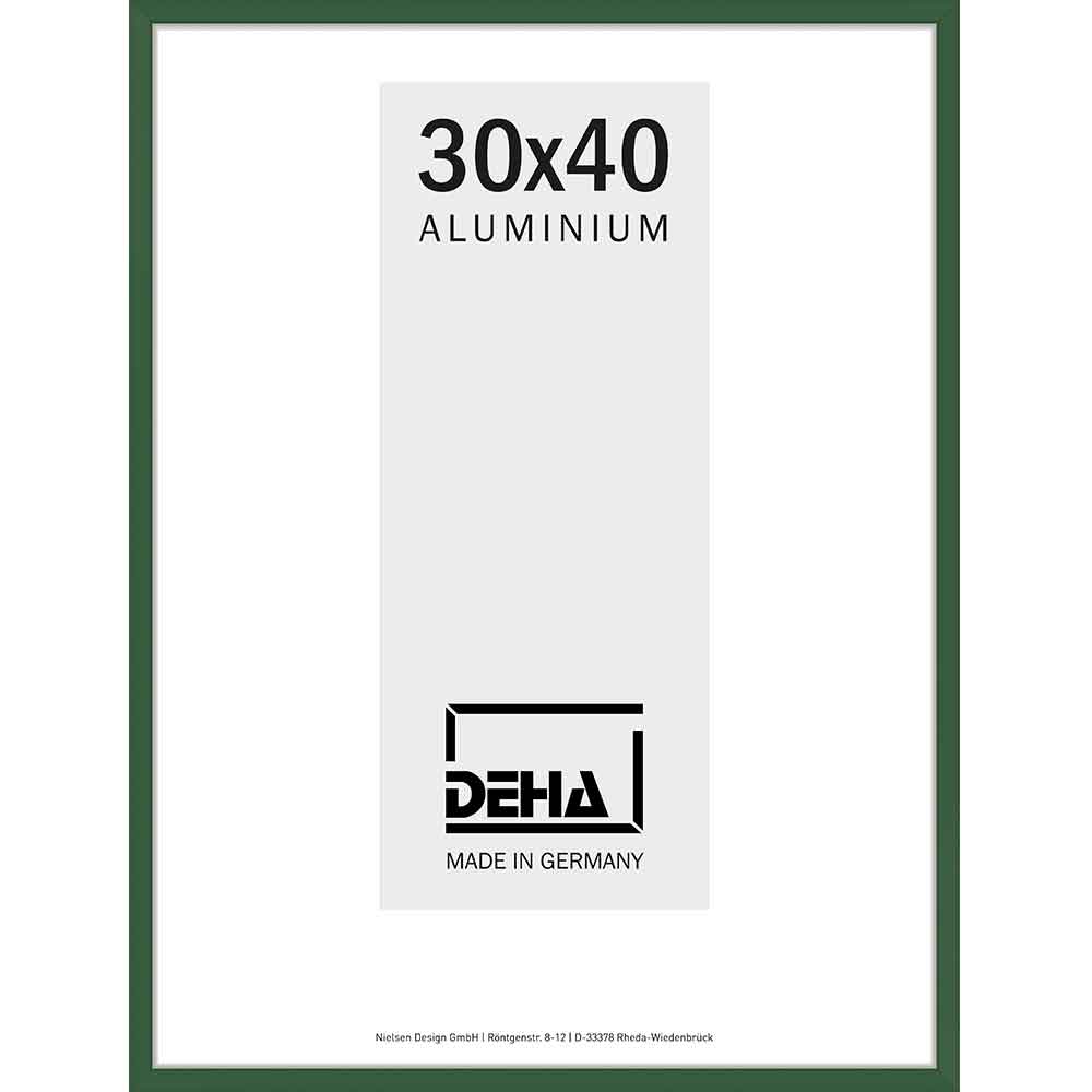 Cornice in alluminio Superba 40x50 cm | verde muschio RAL 6005 | Vetro standard
