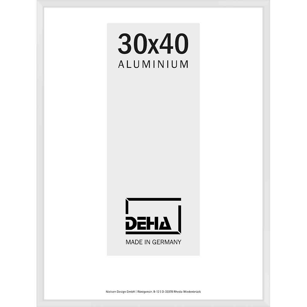 Cornice in alluminio Superba 28x35 cm | bianco RAL 9016 | Vetro standard