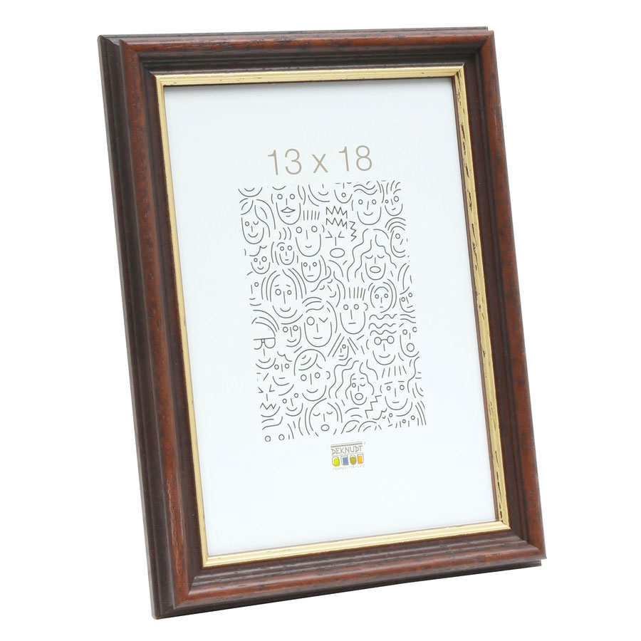 Cornice in legno Ludwig 13x13 cm | marrone | Vetro standard