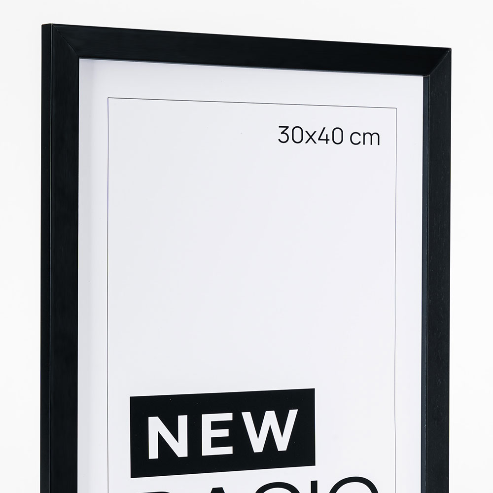 Cornice in legno New Basic 70x80 cm | nero | vetro artificiale