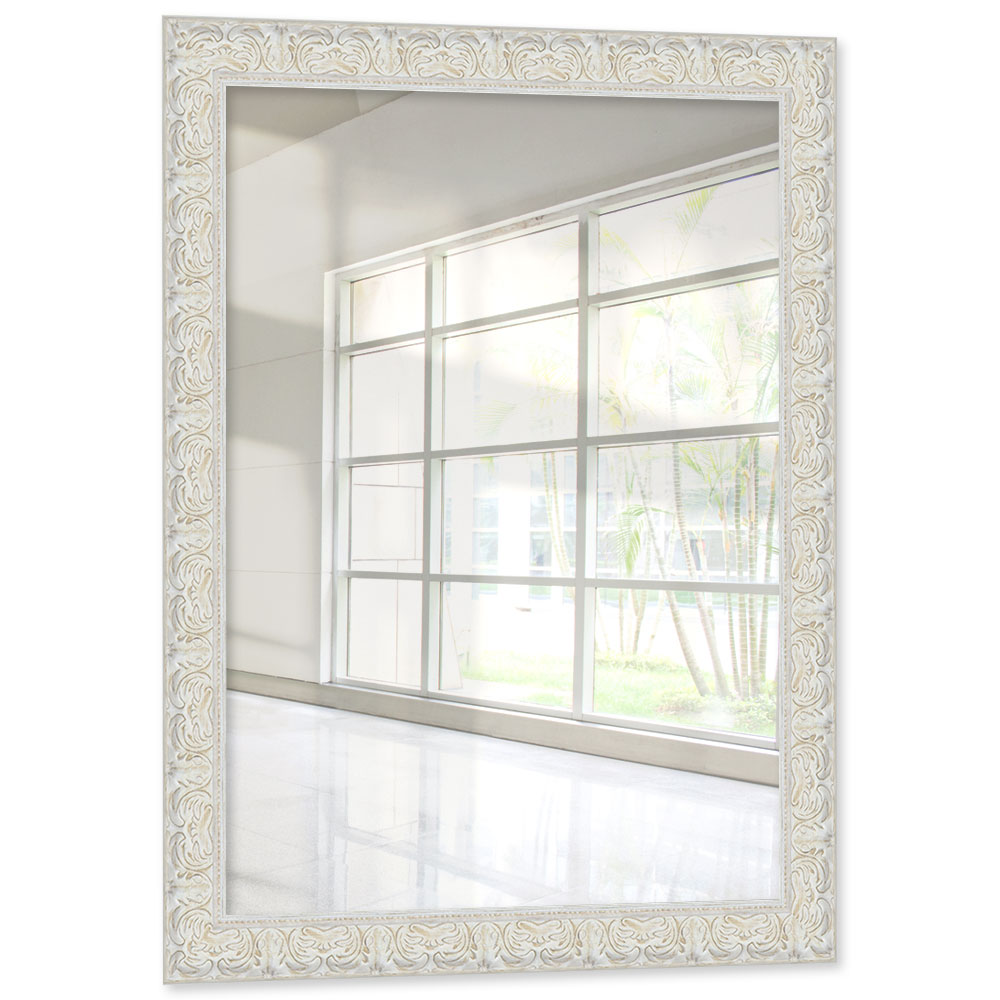 Specchiera esclusiva Gjain 84,1x118,9 cm (A0) | bianco | specchio