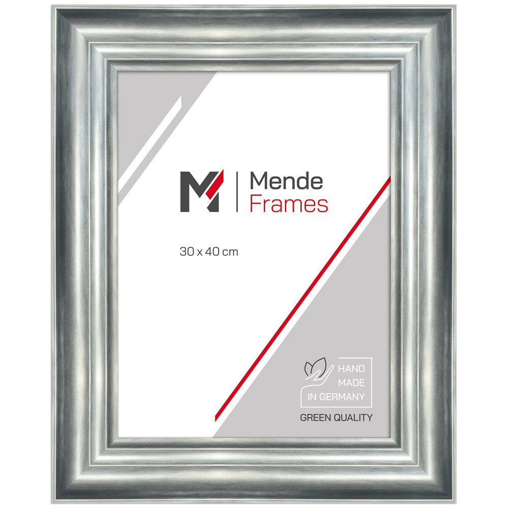 FDM Cornice in materiale sintetico Johannesburg 30x60 cm - argento - Vetro  standard