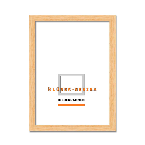Cornice in legno Santa Coloma 84,1x118,9 cm (A0) | aste in legno grezzo | vetro artificiale