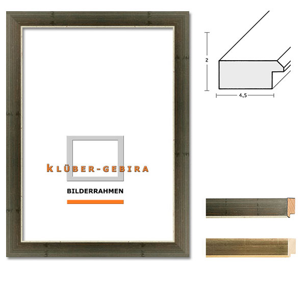 Cornice in legno Alcala 84,1x118,9 cm (A0) | imitazione oro, laminato | vetro artificiale