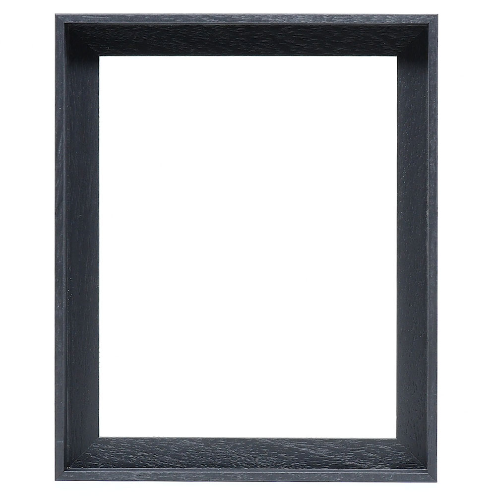 Cornice a cassetta americana Eclipse, stretto 20x20 cm | nero opaco | senza vetro e senza pannello posteriore
