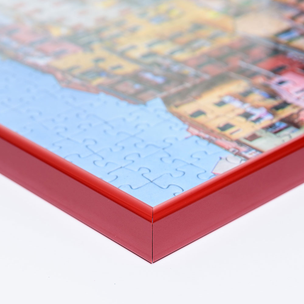 Mira Cornice per puzzle da 100 fino a 500 pezzi 36x49 cm - argento - 1,5 mm  vetro artificiale
