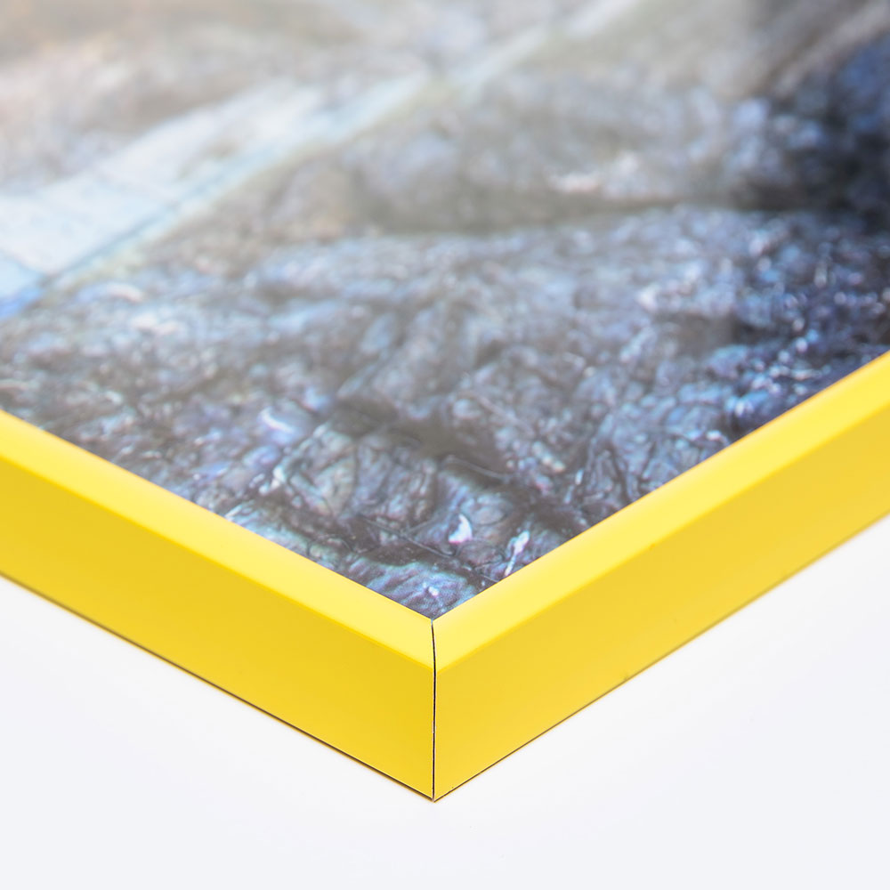 Mira Cornice per puzzle da 1000 pezzi in materiale sintetico 50x70 cm -  giallo - 1,5 mm vetro artificiale