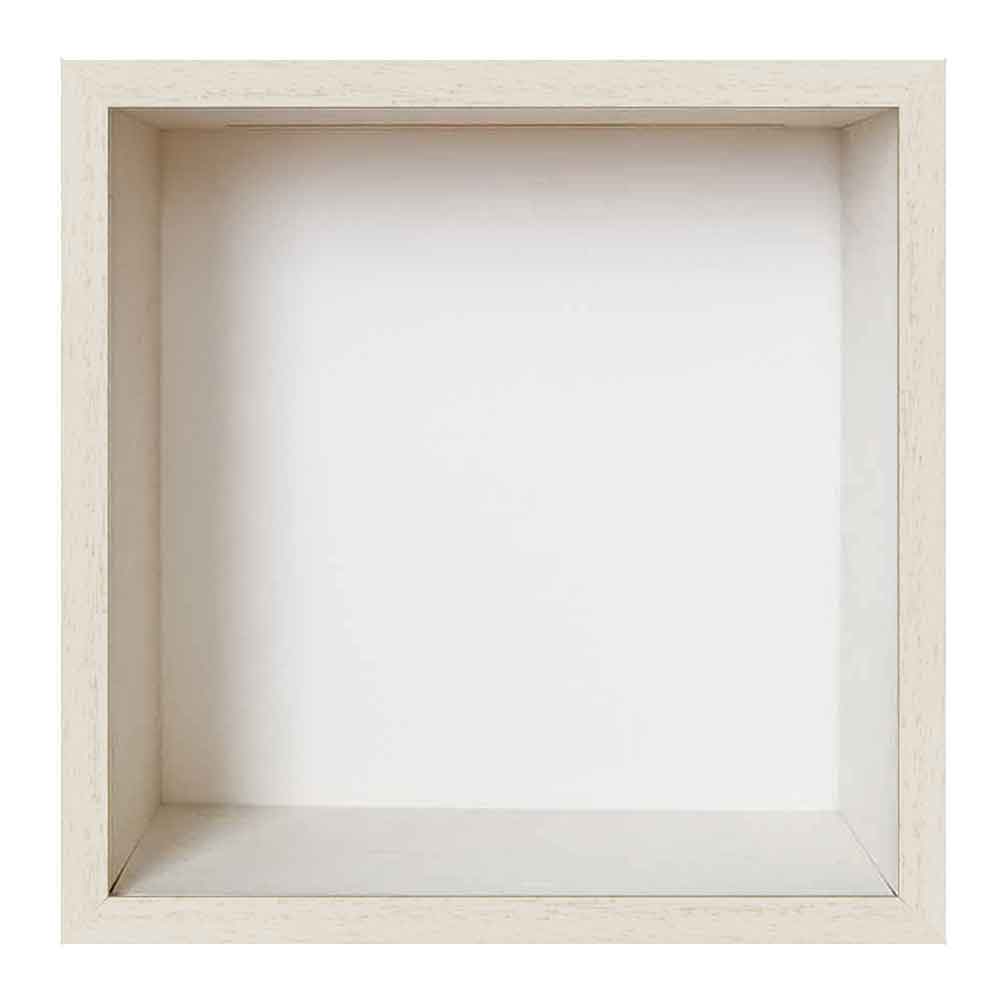 Mira Cornice salvadanaio 20x30 cm - bianco con cassetta bianca - Vetro  standard