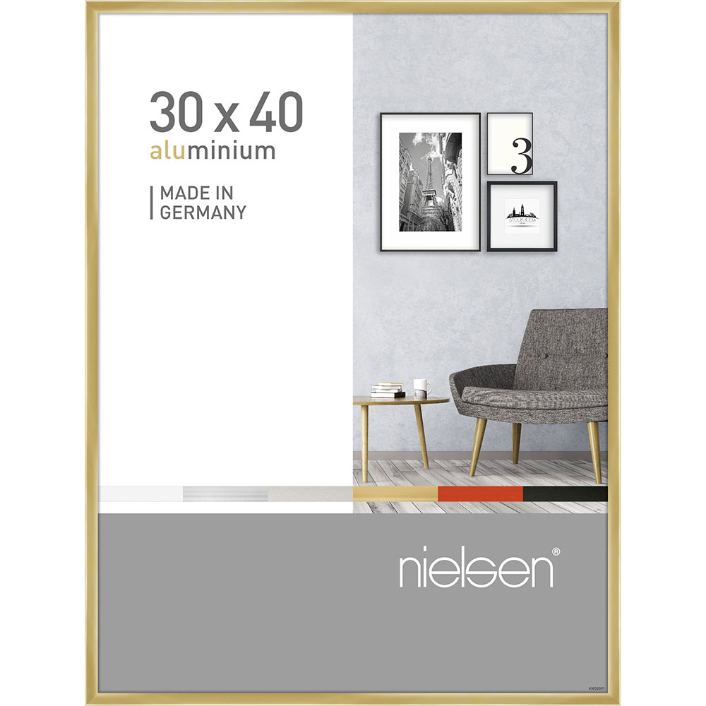 Nielsen Cornice in alluminio Pixel 30x40 cm - dorato lucido