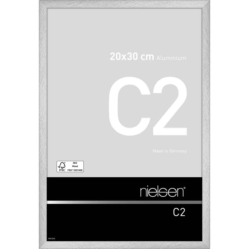 Cornice per foto C2 20x30 cm | argento Reflex | Vetro standard