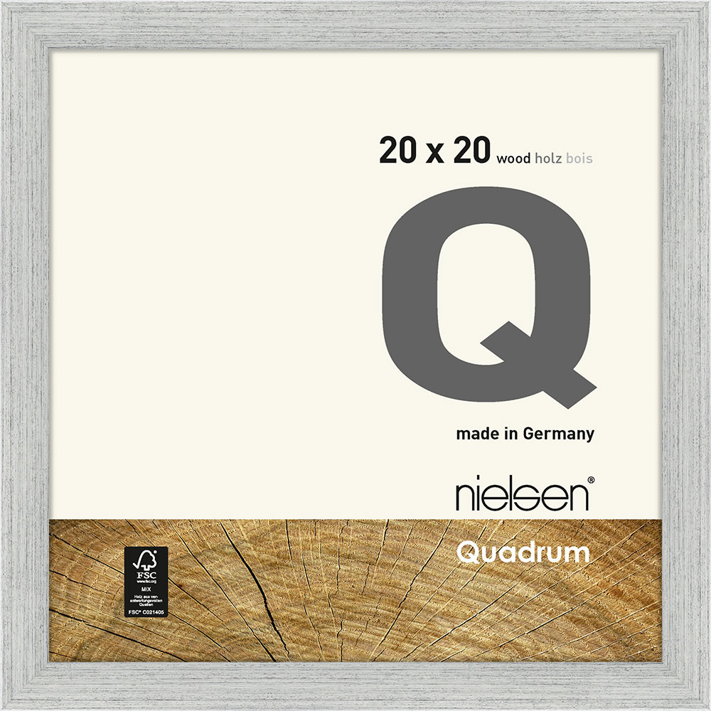 Nielsen Cornice per foto Quadrum 20x20 cm - argento - Vetro standard