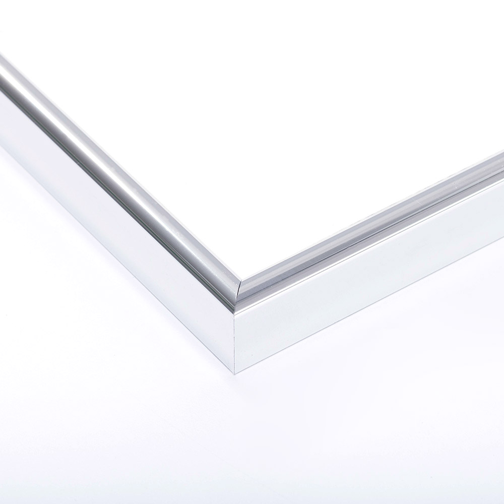 Cornice in alluminio profilo R 21x29,7 cm (A4) | argento | Vetro standard