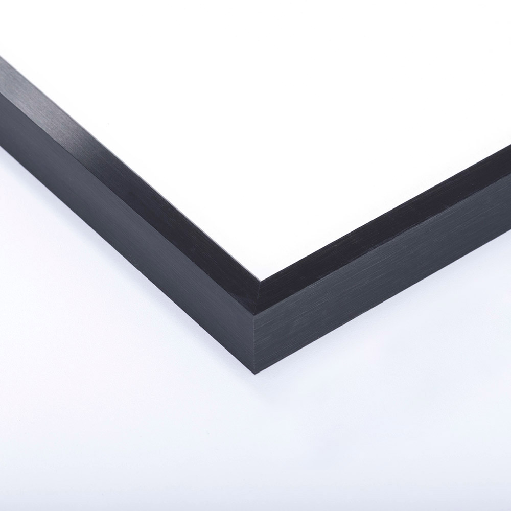 Cornice in alluminio profilo K 21x29,7 cm (A4) | nero | Vetro standard
