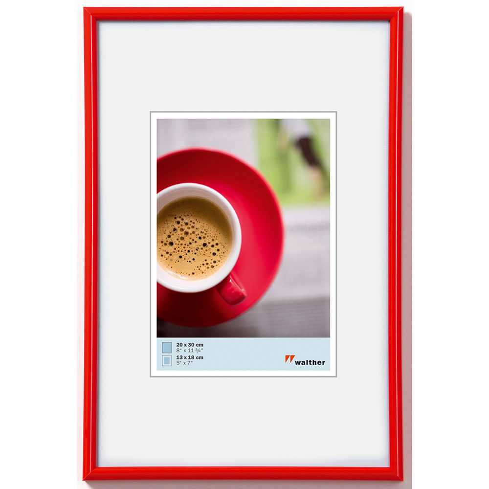 Cornice in materiale sintetico Galeria 15x20 cm | rosso | Vetro standard