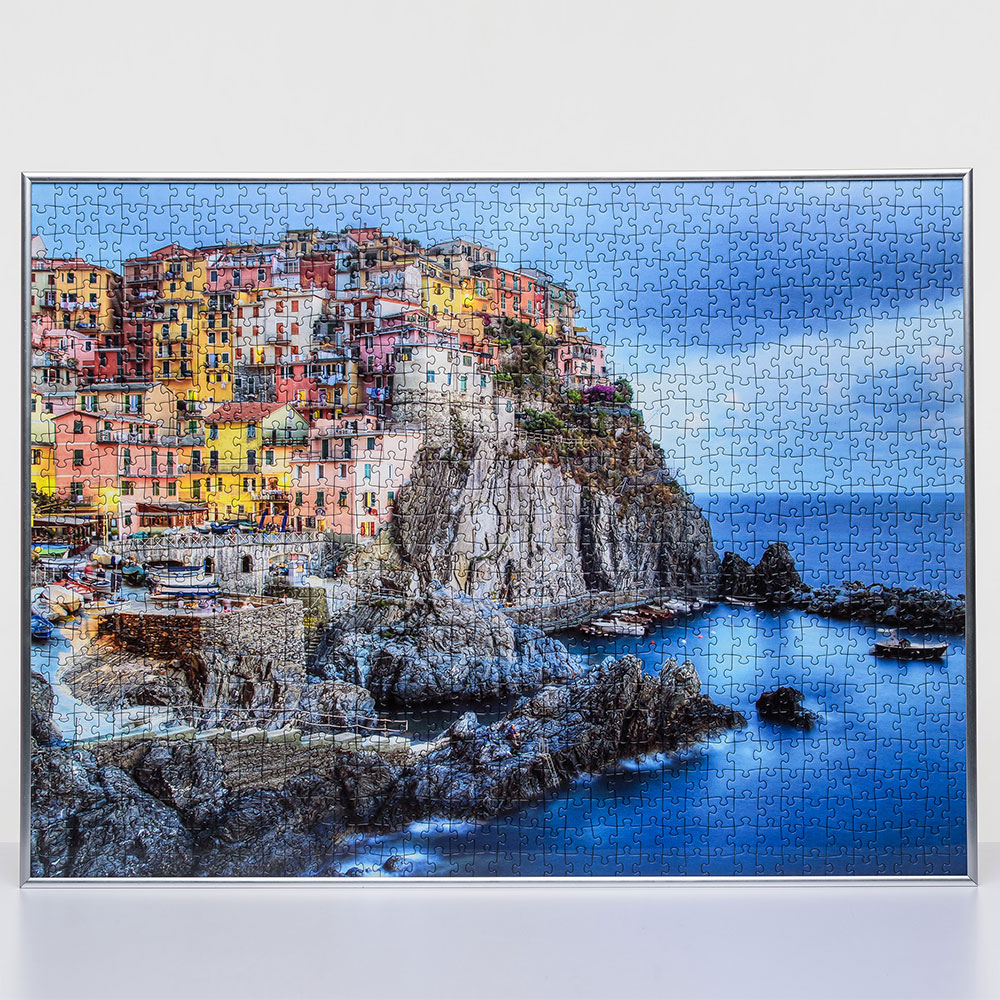 Mira Cornice per puzzle da 2000 pezzi in materiale sintetico 69,2x96,8 cm -  argento - 1,5 mm vetro artificiale